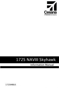 Cessna 172S NAVIII Aircraft Information Manual - G-1000|GFC-700